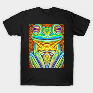 Frogger Spirit Animal (11) - Trippy Psychedelic Frog T-Shirt